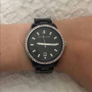 Michael by Michael Kors black ceramic watch